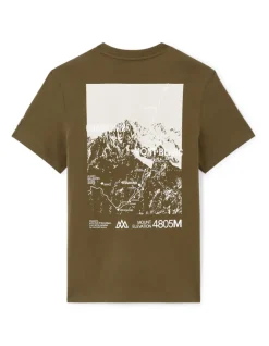 Celio Chamonix-Mont-Blanc - T-shirt kaki^Homme T-Shirts|Collabs
