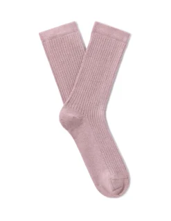 Celio Chaussettes courtes côtelées - violet^Femme Chaussettes