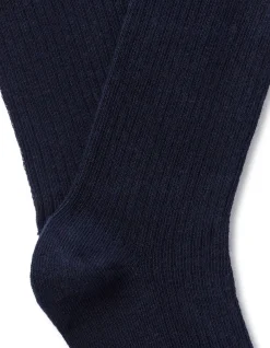 Celio Chaussettes courtes côtelées - marine^Femme Chaussettes