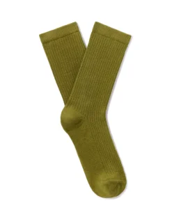 Celio Chaussettes courtes côtelées - vertes^Femme Chaussettes