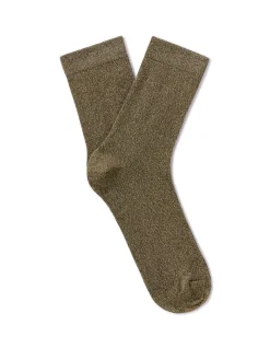 Celio Chaussettes courtes en lurex - vertes^Femme Chaussettes