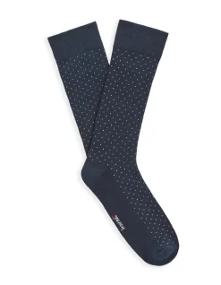 Celio Chaussettes hautes à pois - marine^Homme Chaussettes