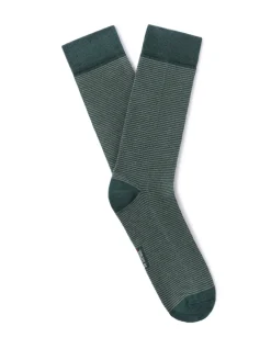 Celio Chaussettes hautes à rayures - vert^Homme Chaussettes