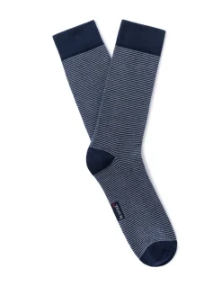 Celio Chaussettes hautes à rayures - bleu^Homme Chaussettes