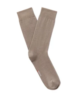 Celio Chaussettes hautes sport en coton stretch - taupe^Homme Chaussettes