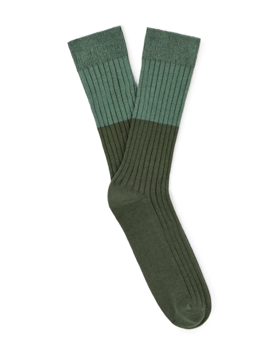 Celio Chaussettes hautes sport en coton stretch - vert^Homme Chaussettes