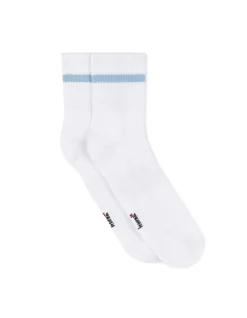 Celio Chaussettes sport mi-hautes coton stretch - blanc^Homme Chaussettes