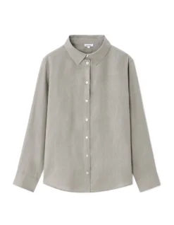 Celio Chemise 100% Lin - gris^Femme Chemises & Blouses|Collection Lin