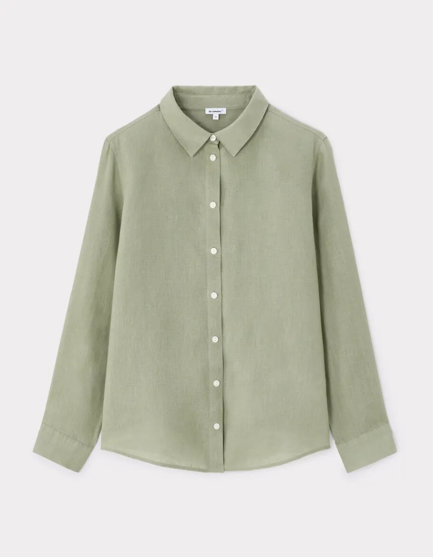 Celio Chemise 100% Lin - vert^Femme Chemises & Blouses|Collection Lin