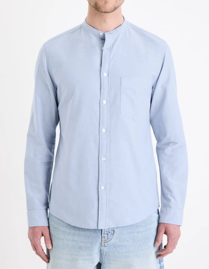 Celio Chemise col mao regular en coton oxford -^Homme Chemises