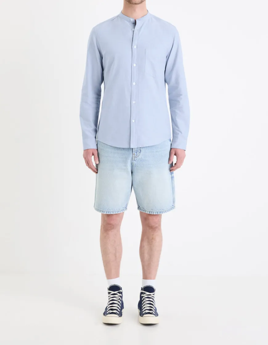 Celio Chemise col mao regular en coton oxford -^Homme Chemises