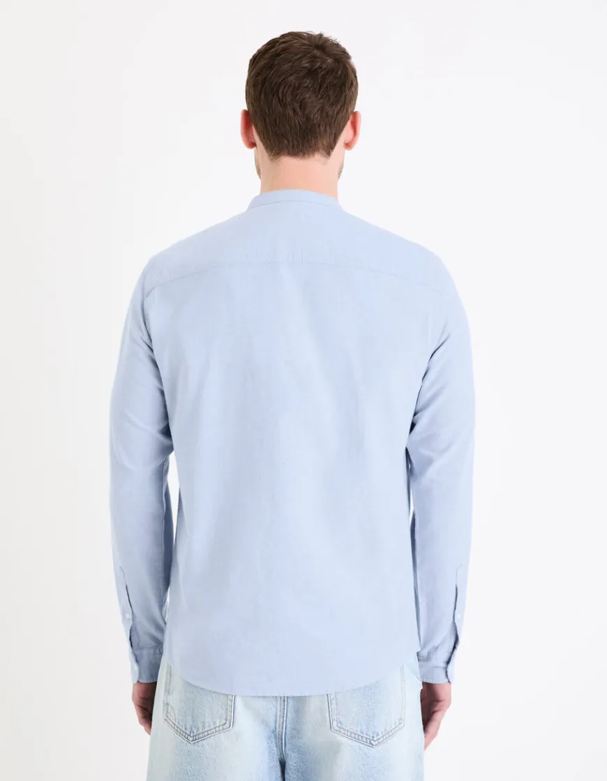 Celio Chemise col mao regular en coton oxford -^Homme Chemises