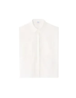 Celio Chemise courte boxy sans manches - écru^Femme Les Essentiels Aux Meilleurs Prix|Chemises & Blouses