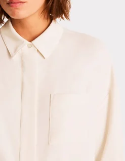 Celio Chemise courte en satin - écru^Femme Chemises & Blouses