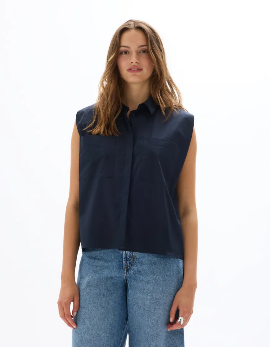 Celio Chemise crop sans manches -^Femme Chemises & Blouses
