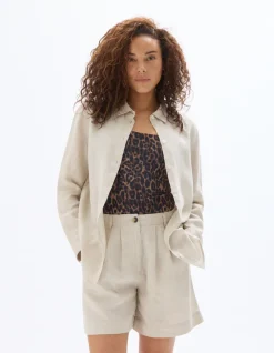 Celio Chemise en lin -^Femme Chemises & Blouses|Collection Lin