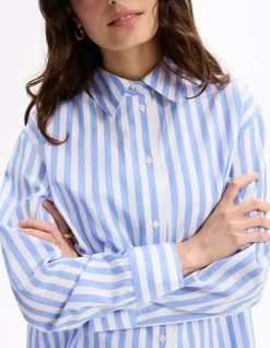 Celio Chemise en popeline rayé -^Femme Loungewear|Les Essentiels Aux Meilleurs Prix