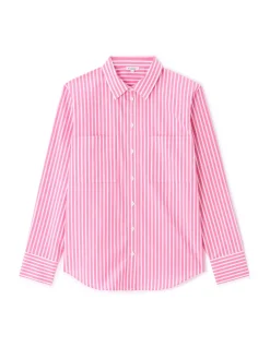 Celio Chemise en popeline rayée oversize -^Femme Les Essentiels Aux Meilleurs Prix|Chemises & Blouses