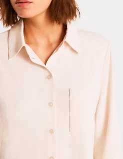 Celio Chemise en satin - beige^Femme Chemises & Blouses