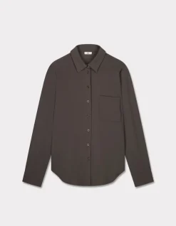 Celio Chemise en satin - gris^Femme Chemises & Blouses