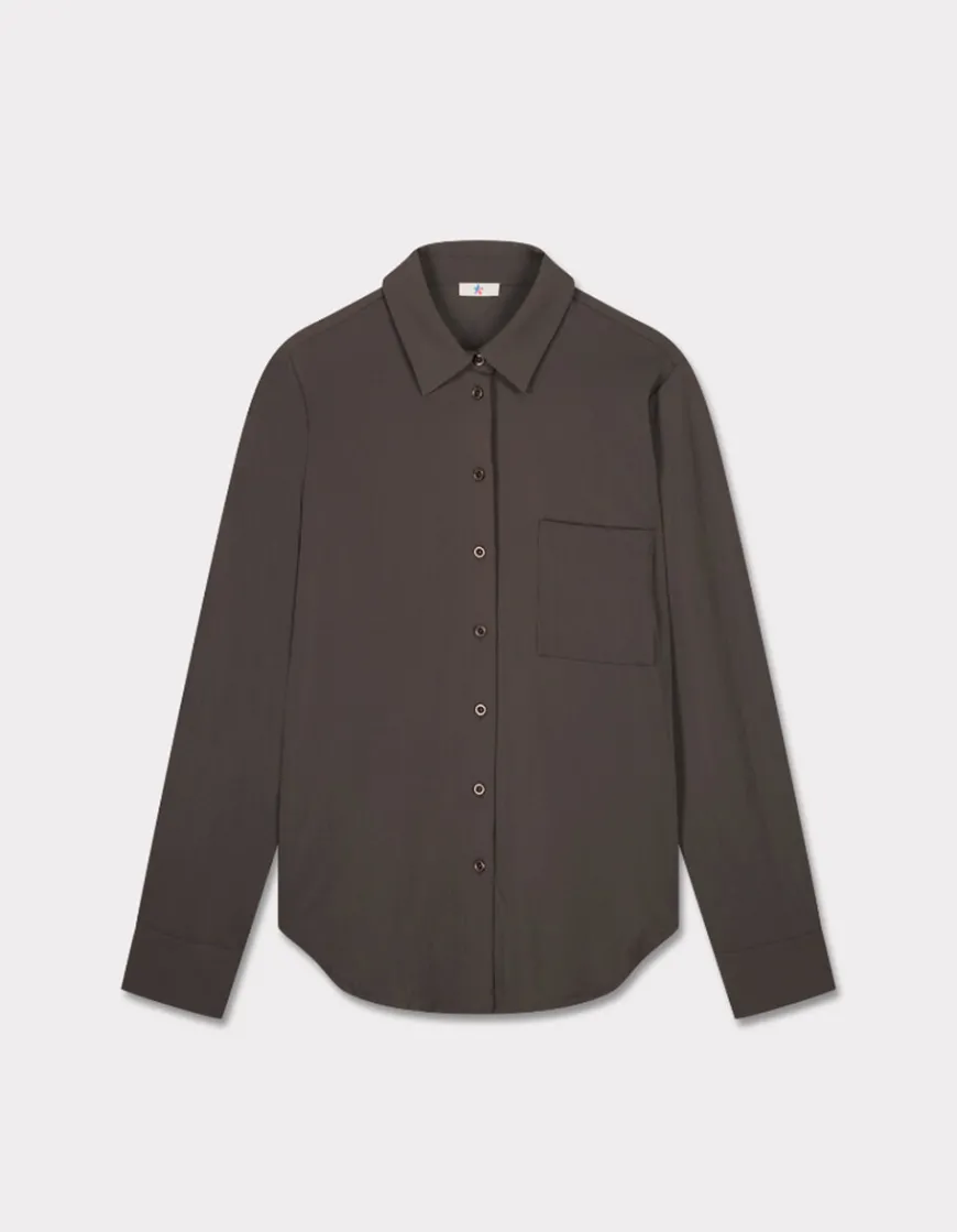 Celio Chemise en satin - gris^Femme Chemises & Blouses