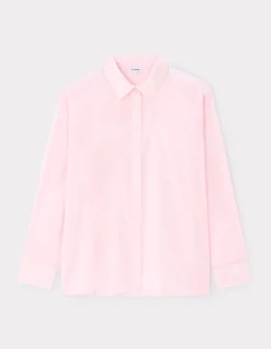 Celio Chemise en voile de coton - rose^Femme Chemises & Blouses