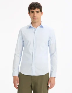 Celio Chemise extra slim coton stretch -^Homme Chemises|Chemises Habillées