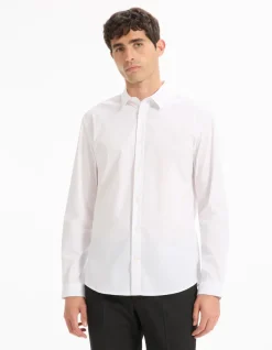 Celio Chemise extra slim coton stretch -^Homme Chemises|Chemises Habillées
