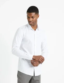 Celio Chemise extra slim coton stretch -^Homme Chemises|Chemises Habillées