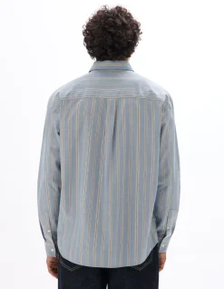 Celio Chemise loose à fines rayures 100% coton -^Homme Chemises