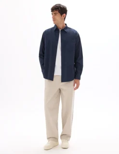 Celio Chemise loose unie 100% coton -^Homme Chemises