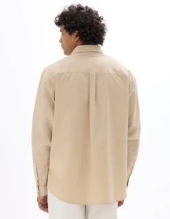 Celio Chemise loose unie 100% coton - beige^Homme Chemises