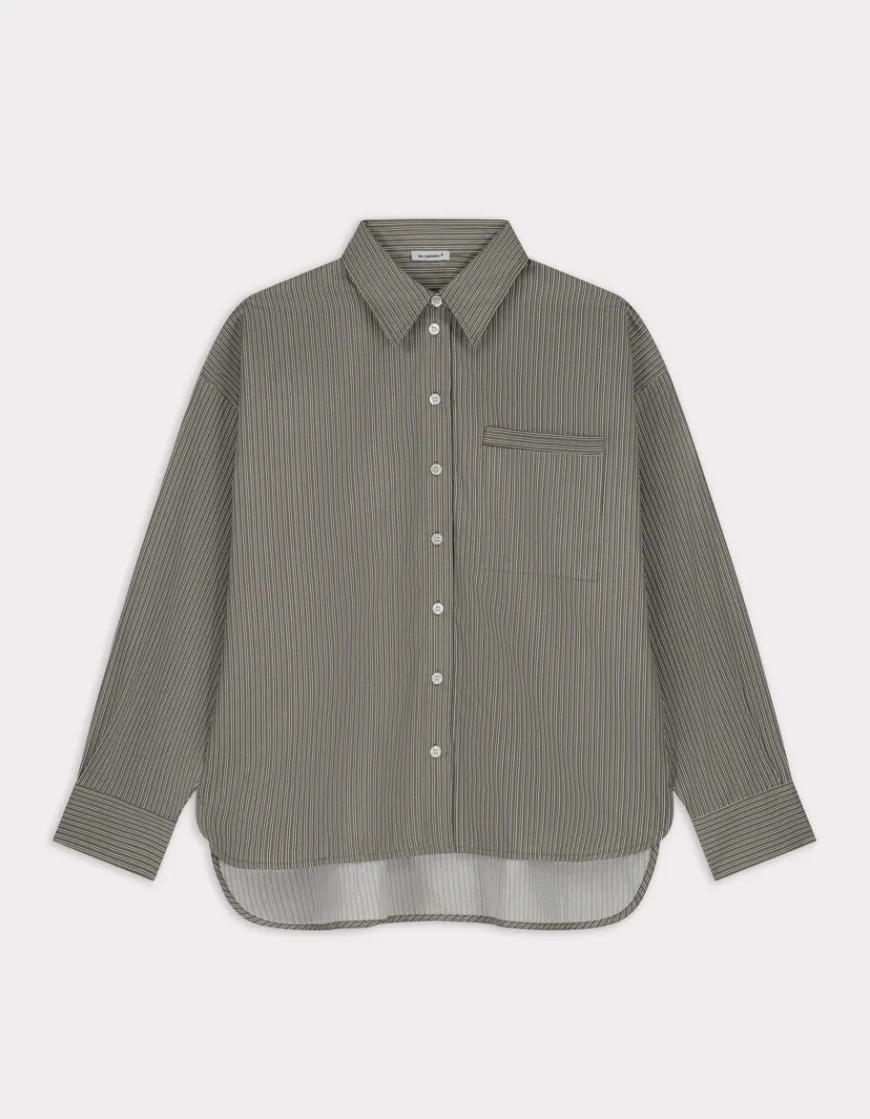 Celio Chemise oversize rayée en coton -^Femme Chemises & Blouses