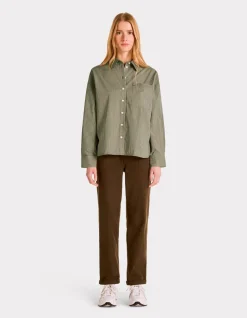 Celio Chemise oversize rayée en coton -^Femme Chemises & Blouses
