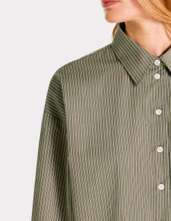 Celio Chemise oversize rayée en coton -^Femme Chemises & Blouses