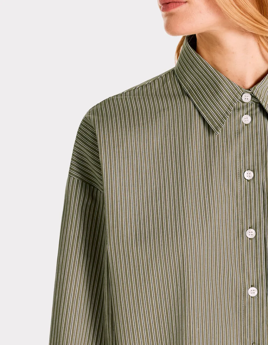 Celio Chemise oversize rayée en coton -^Femme Chemises & Blouses