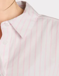 Celio Chemise rayée avec ouverture coté - rose^Femme Chemises & Blouses