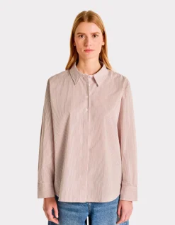 Celio Chemise rayée droite - rose^Femme Chemises & Blouses