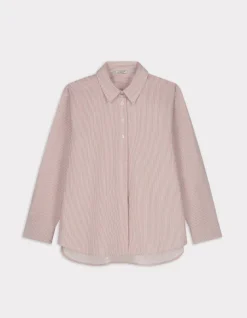 Celio Chemise rayée droite - rose^Femme Chemises & Blouses