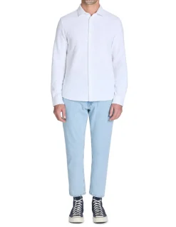 Celio Chemise regular à bouclette coton mélangé -^Homme Chemises|Chemises Blanches