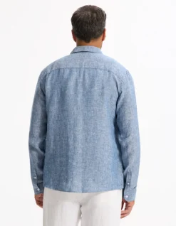 Celio Chemise regular 100% lin -^Homme Chemises|Sélection Lin