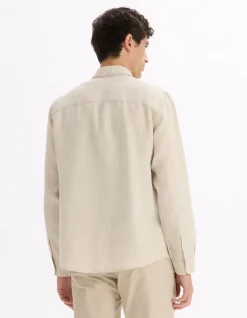 Celio Chemise regular 100% lin -^Homme Chemises|Sélection Lin