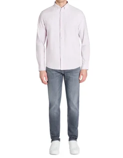 Celio Chemise regular à rayures 100% coton - violet^Homme Chemises