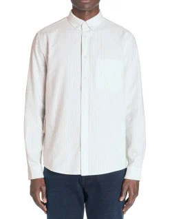 Celio Chemise regular à rayures 100% coton - vert^Homme Chemises