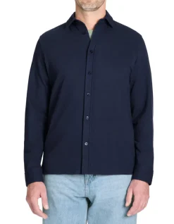 Celio Chemise regular casual coton mélangé - marine^Homme Chemises
