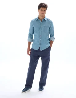 Celio Chemise regular en jean 100% coton - bleu^Homme Chemises