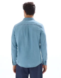 Celio Chemise regular en jean 100% coton - bleu^Homme Chemises