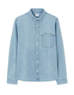 Celio Chemise regular en jean 100% coton - bleu^Homme Chemises