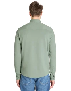 Celio Chemise regular en jersey - kaki^Homme Chemises