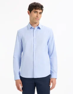 Celio Chemise regular en oxford royal -^Homme Chemises|Chemises Habillées